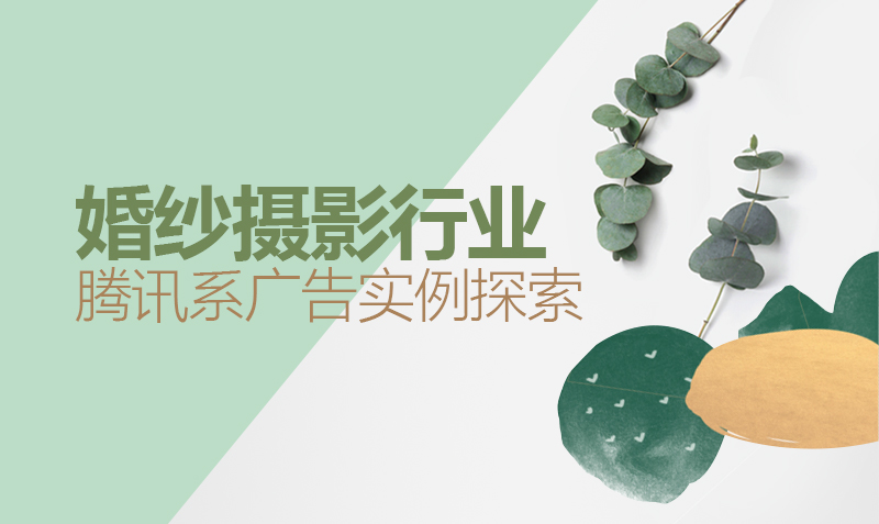 婚纱摄影行业腾讯系广告实例探索  授课老师：大树课程封面